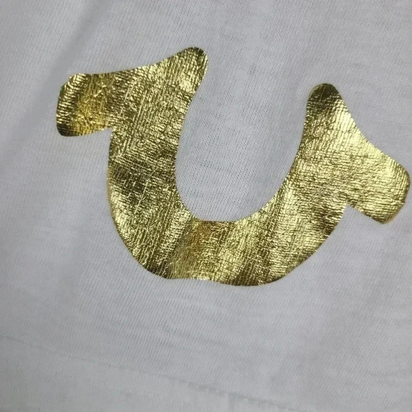 TRUE Religion V neck white t-shirt - Picture 3 of 6